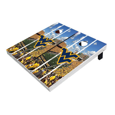 2' X 3' West Virginia Mountaineers Stadium Long Stripe Themed Cornhole Boards