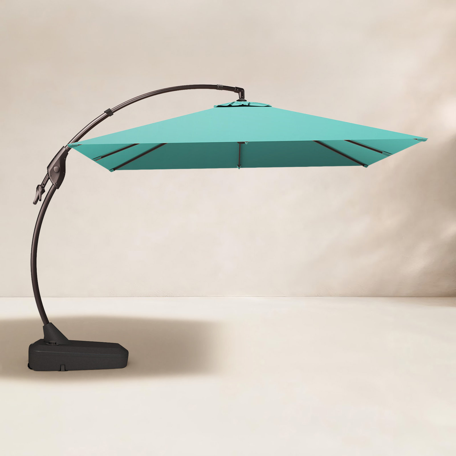 Desiree 9.8' Sunbrella® Cantilever Umbrella, Canvas Aruba