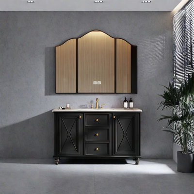 French retro style bathroom cabinet washstand