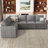 L-Shaped Modular Sleeper Sectional-101957148