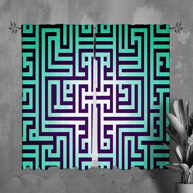 Paire de rideaux obscurcissant en polyester Nyomi, L 40 po x L 61 po