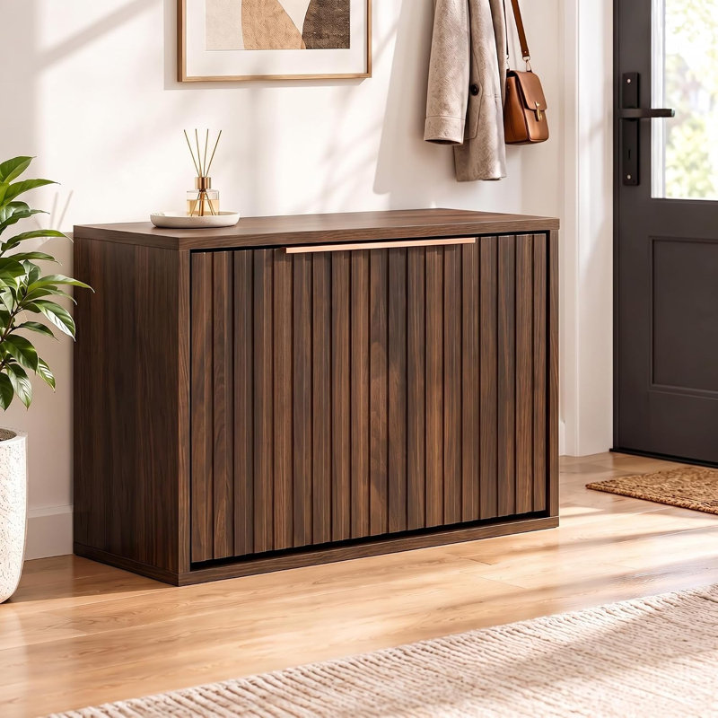 Solid Wood 24 cm W Chest of Drawers, Walnut