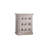 Retro White Solid Wood Accent Cabinet
