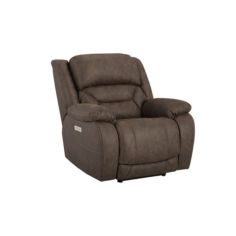 Fauteuil inclinable Zianya, Polyester brun