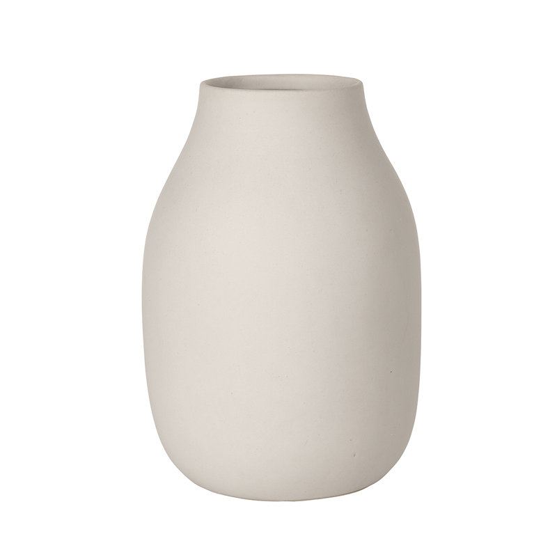 COLORA Porcelain Table Vase, Overall Height - 7.87", Moonbeam