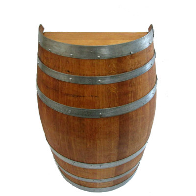 Lacquer Split Oak Wine Barrel Stand 26"W X 35"L X 13"D by MGP