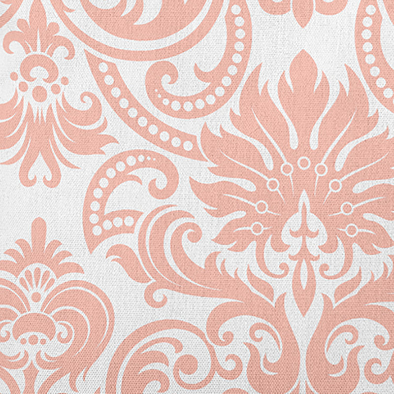 Damask Reversible Throw Pillow, 16" x 16", Pink
