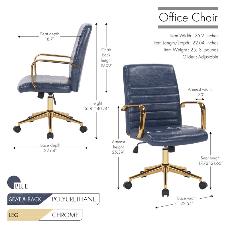 Rollo Task Chair, Blue