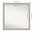 Vista Brushed Nickel Narrow Bathroom Vanity Non-Beveled Wall Mirror-341969665