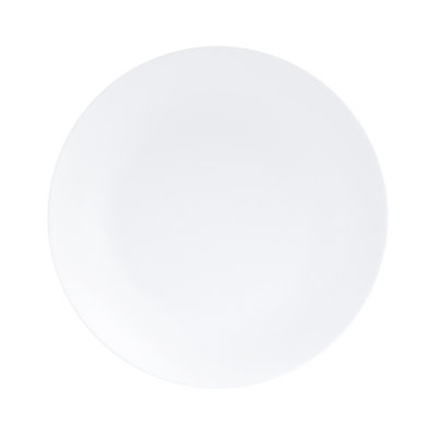 9" Classic Coupe White Melamine Plate