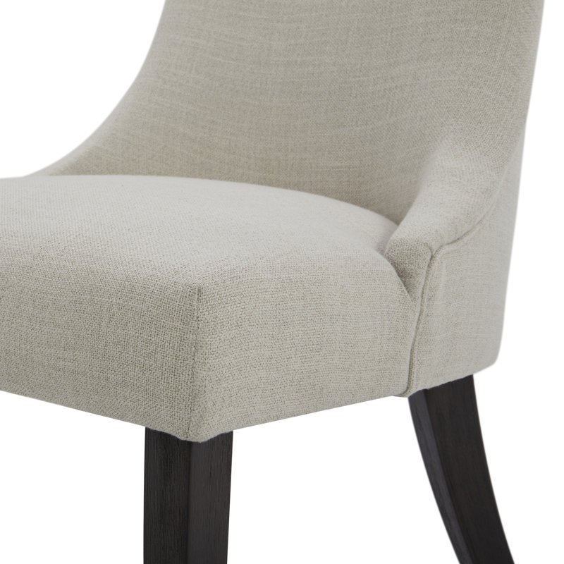 Upholstered Performance Fabric Dining Chair, Fabric Linen