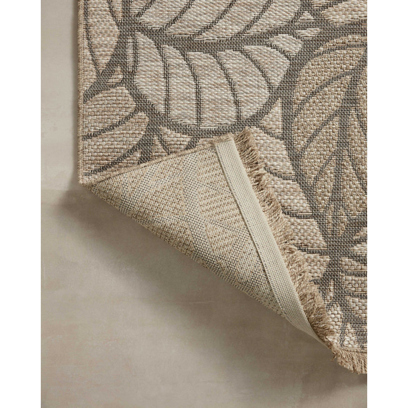 Loloi II Dawn Indoor/Outdoor Natural Area Rug, Square 1'6"