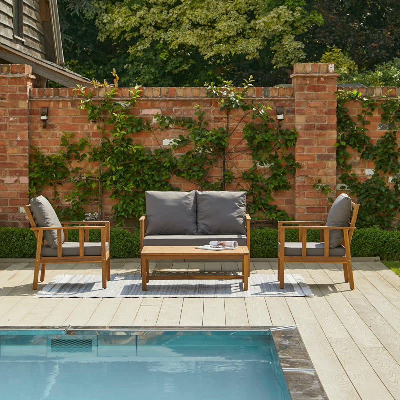 Daphne 112cm Wide Outdoor Garden Sofa with Cushions