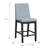 Gray Gathering Height Stool,  2