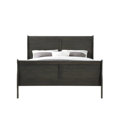 Eastern King Bed In Dark Gray - Supports A Restful Bedroom Atmosphere And Attractive Construction