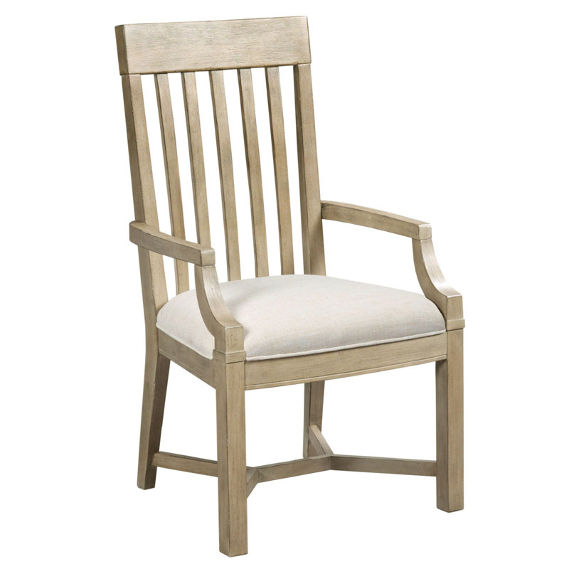 Oakman 19'' H Fabric Upholstered Armchair, Driftwood