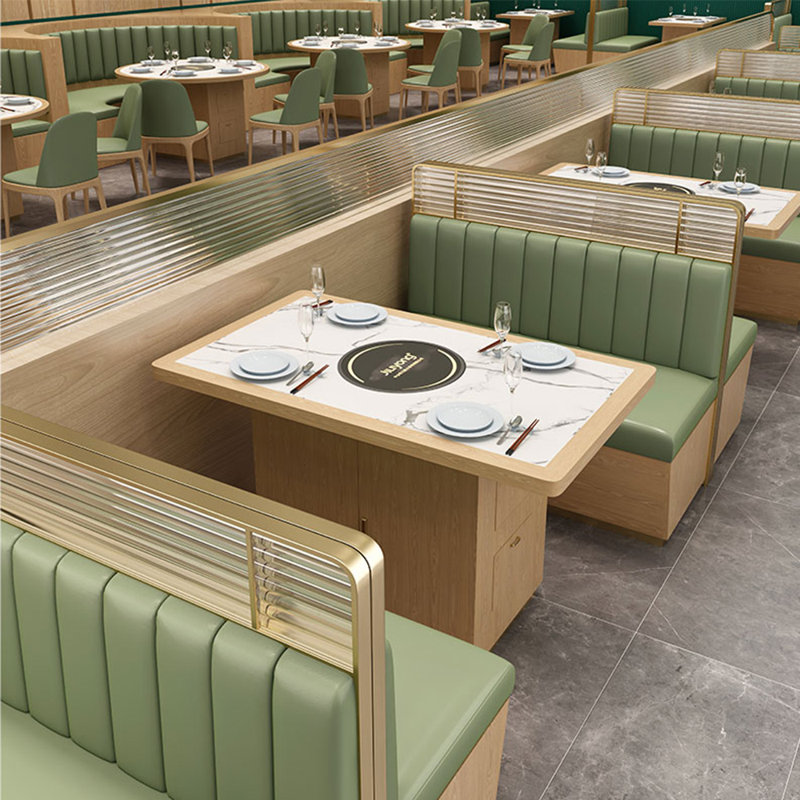 Élégant banc de restaurant haut de gamme