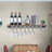 Gutow Wall Mounted Wine Bottle & Glass Rack in Wooden-1065695798
