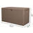 90 Gallon Pro Resin Deck Box Waterproof For Patio, Poolside And Garden, Lockable Uv-resistant