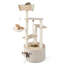 141cm Tall Wooden Cat Tree Indoor Cats Multi-Level Kitten Tower