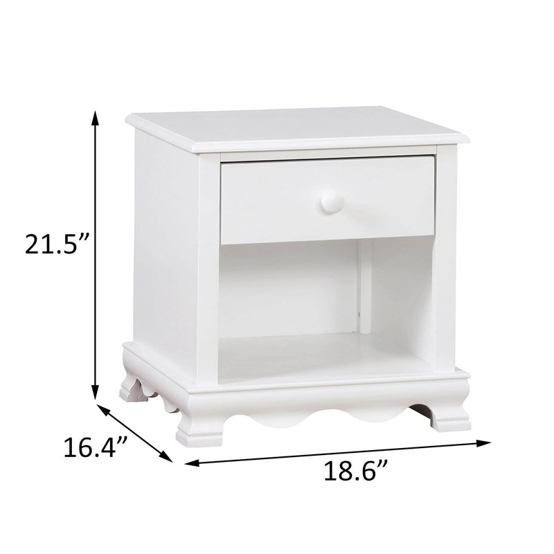 Table de chevet, blanc