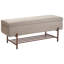 Upholstered Plywood Shelves and Storage Bench-1890694041