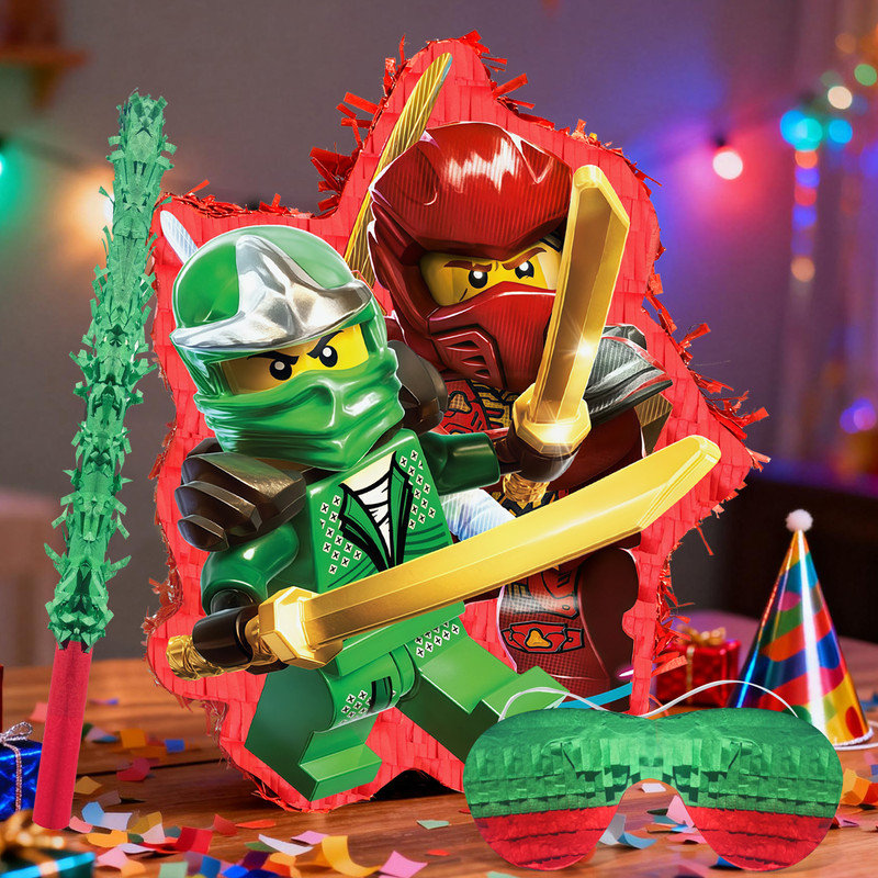 4 Pcs Ninja Pinatas Bundle - Ninja Theme Piñata
