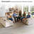 7 Pieces Chenille Sectional Corner Sofa 125" Modular Reversible Deep Seat Cloud Couch With Ottoman Chaise Set & Pillows-274861657