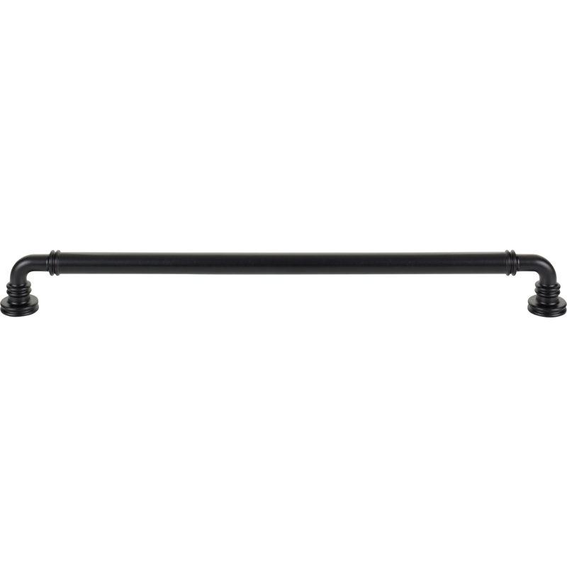Cranford Bar Pull, Flat Black, 12" Center to Center