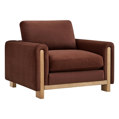 Fauteuil rembourré 43,3 po Adika