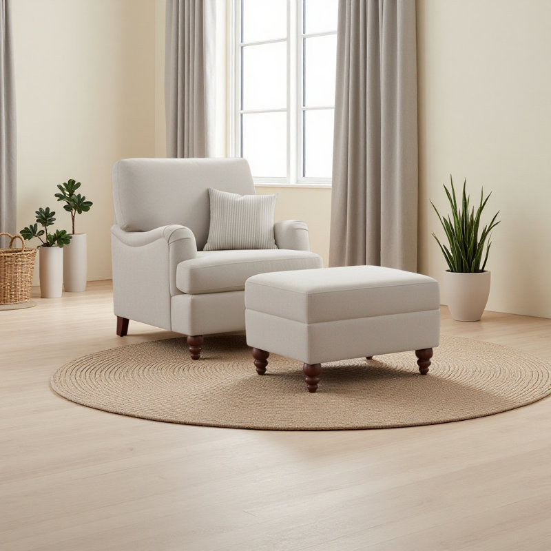 Ensemble chaise et repose-pieds Sea Oat
