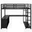 Full Loft Bed with Built-In Ladder