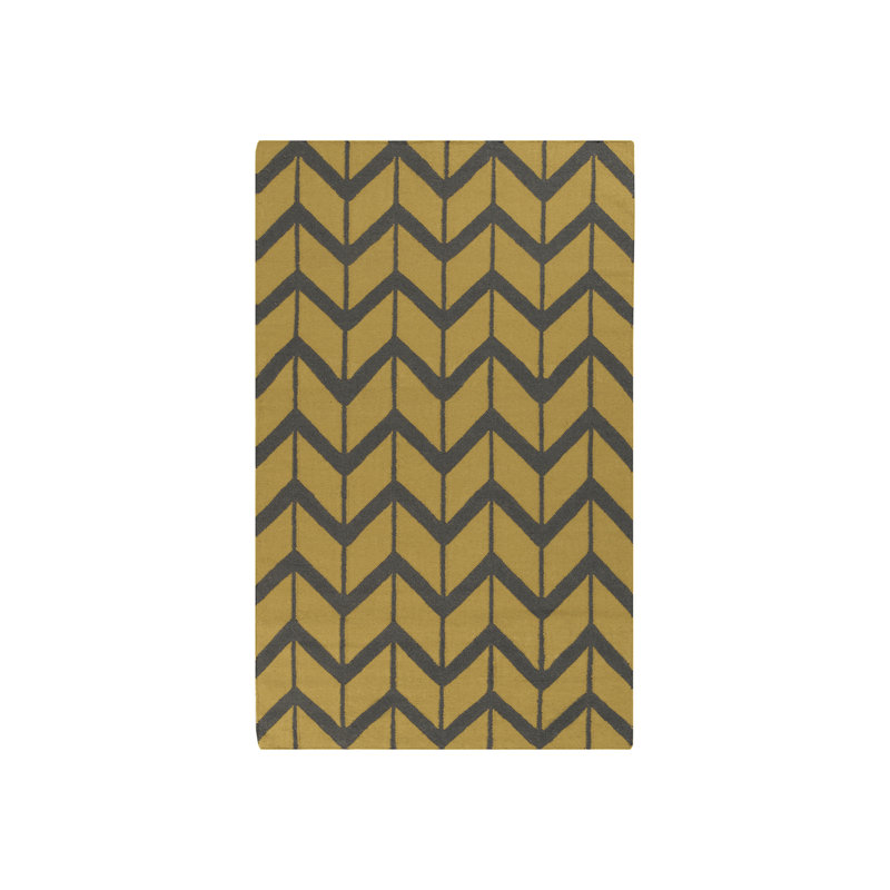 Irizarry Wool Chevron Indoor Rug, Rectangle 5' x 8'