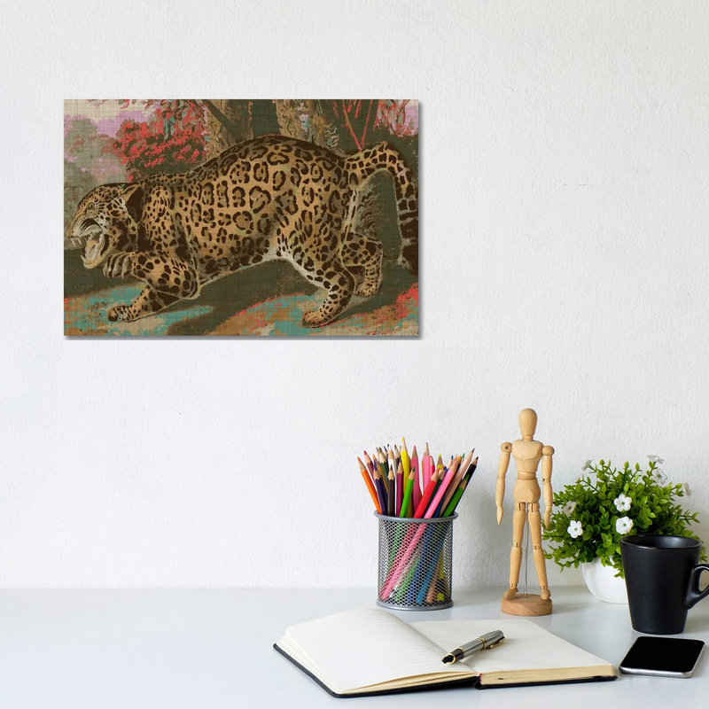Urban Jungle Cat II by Jarman Fagalde - Wrapped Canvas Painting, 20.32cm H x 30.48cm W x 1.905cm D
