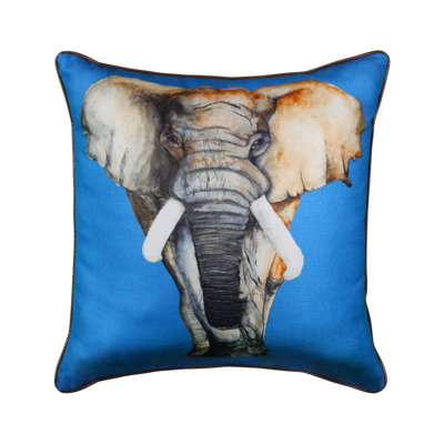 Edie@Home Embroidered Feather Reversible Throw Pillow