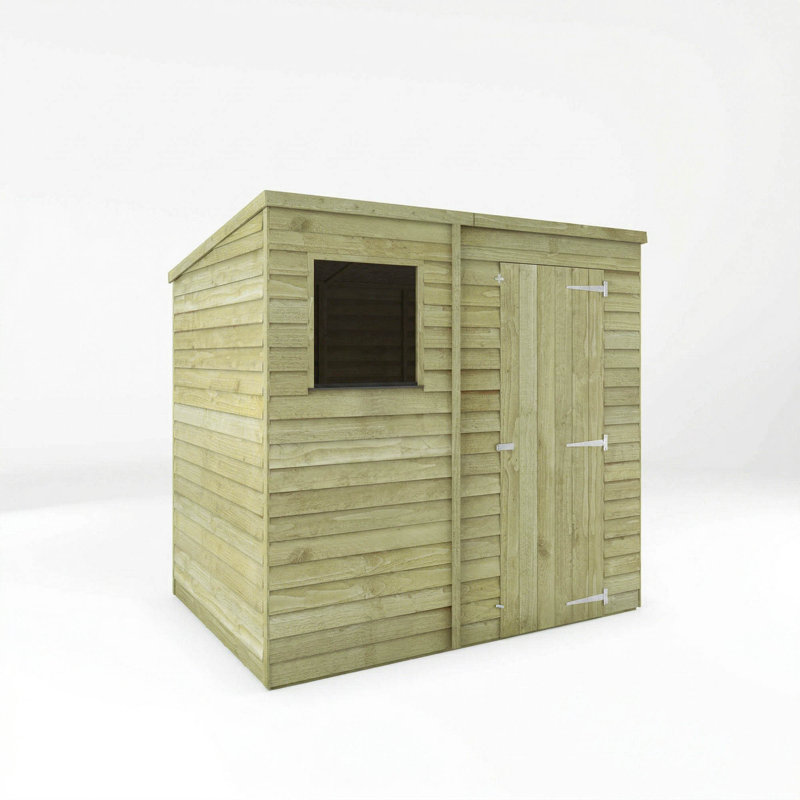 Mercia 7 x 5ft Overlap Pent Shed, Yes