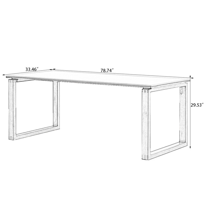 Blanc / pierre rectangulaire brun clair + table de salle à manger papillon en bois massif