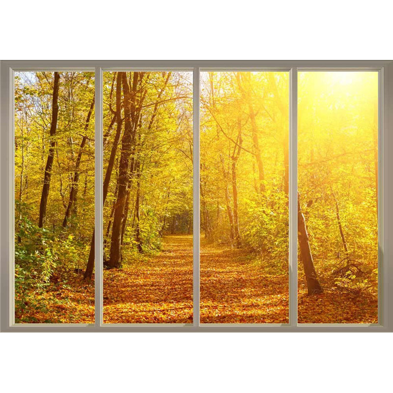 Golden Autumn View, 66" L x 96" W