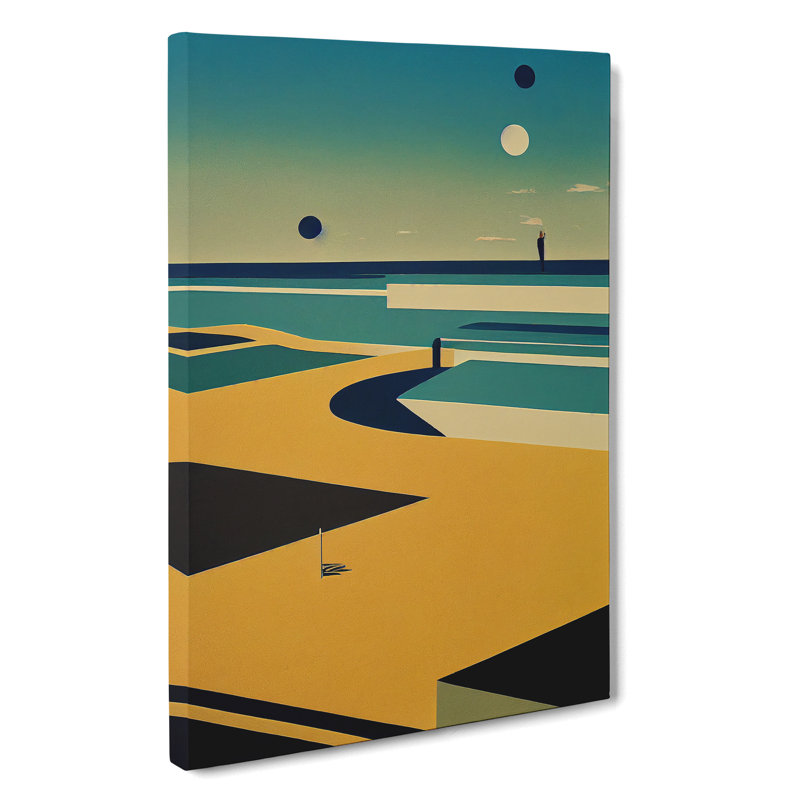 Beach Abstract No.7 - Wrapped Canvas, 50cm H x 35cm W x 3cm D