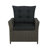 Asti All-Weather Wicker 4-Piece Outdoor Seating Set with Two Reclining Chairs and Two Otto