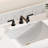 Luxury Textured Surface Widespread Bathroom Faucet - 2-Handle 3-Hole Design, Silicone Brass Construction, PVD-114614356