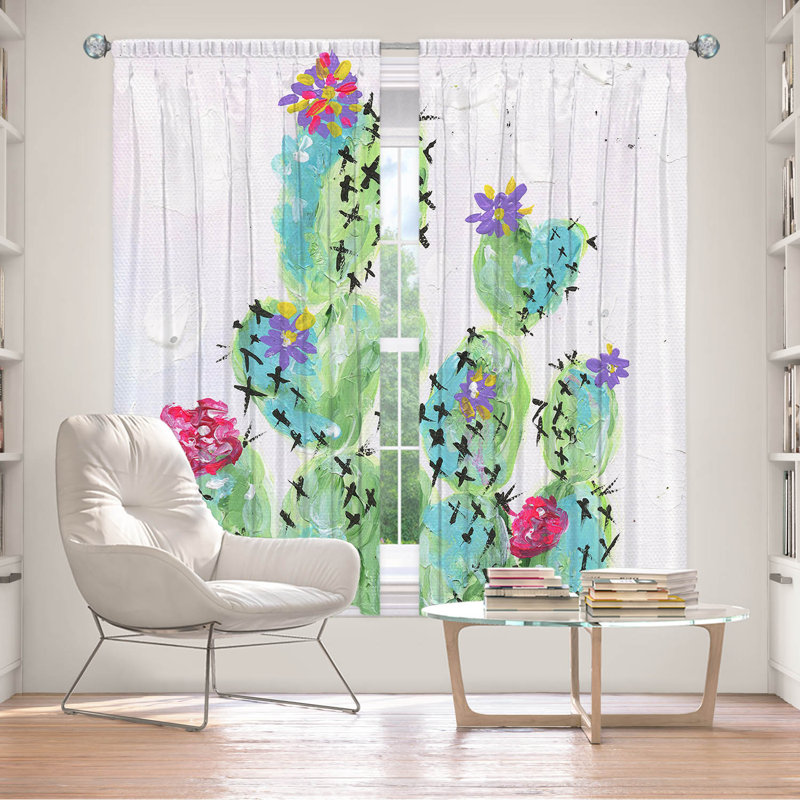 Rideau en polyester Cortney, L 40 po x L 82 po