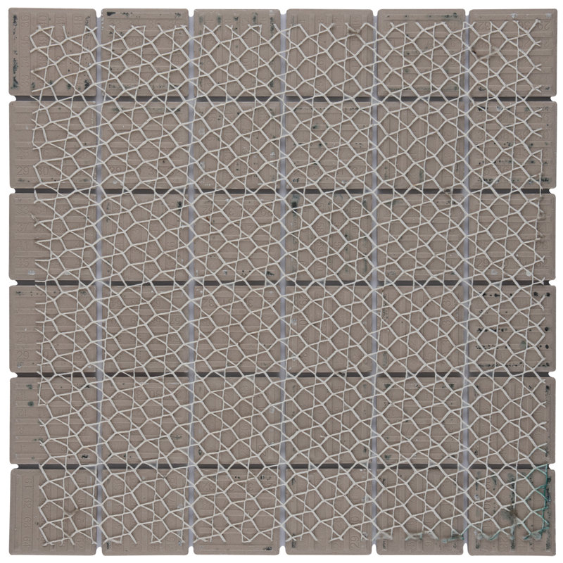 Classico 2" x 2" Porcelain Grid Mosaic Wall & Floor Tile, Black