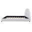 Structure de lit très grand avec tête de lit arrondie rembourrée Boucle, blanc-1727643647