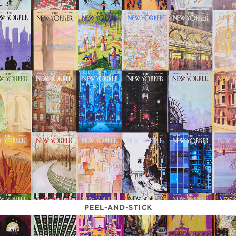 Schumacher x The New Yorker City-View Covers Wallpaper