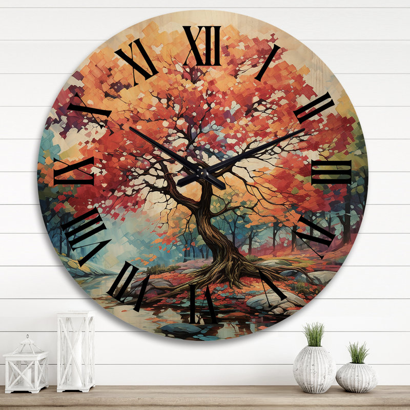 Rollinghill Solid Wood Wall Clock, Extra Large