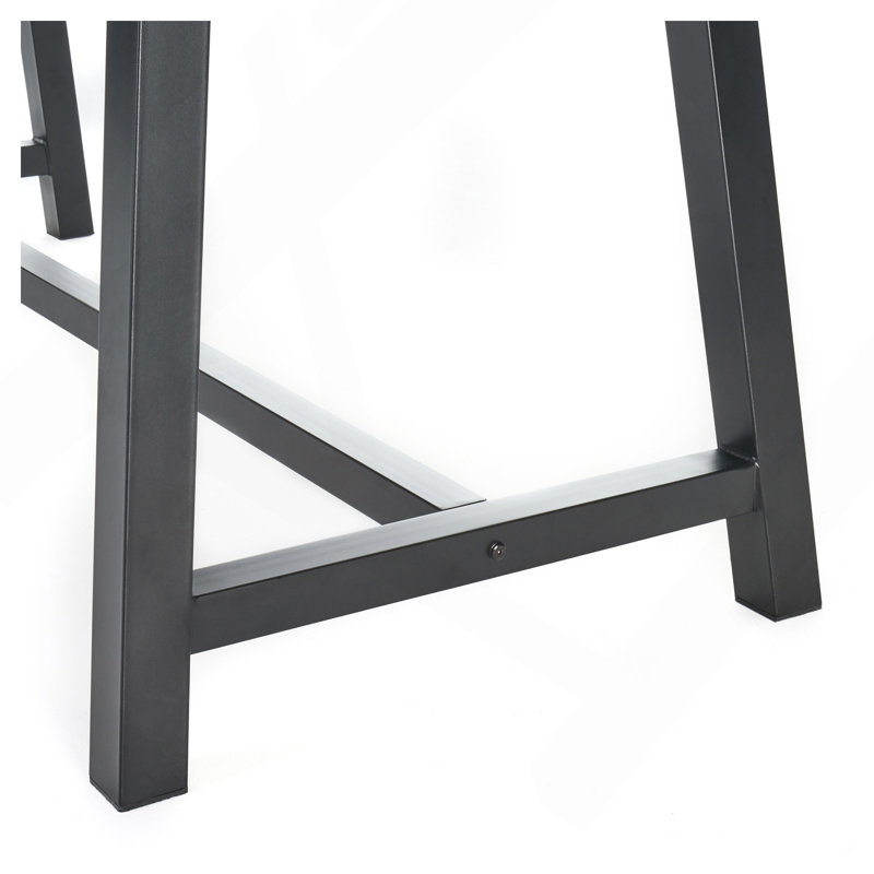 Rectangular Outdoor Dining Table ,, Black, Gray