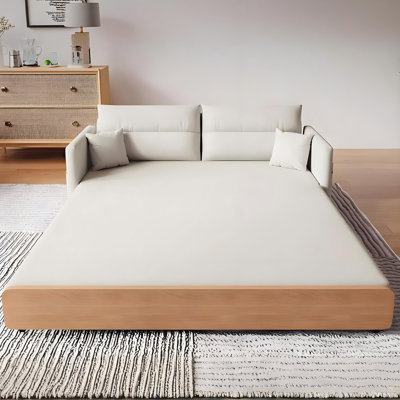Canapé-lit pliable en coton et kaki polyvalent extensible 62,99 po