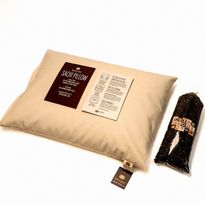 OrthoRest Buckwheat Pillow - Traditional Size 14- Natural Support for Neck and Spine Alignment - Hypoallergenic and Breathable Materials