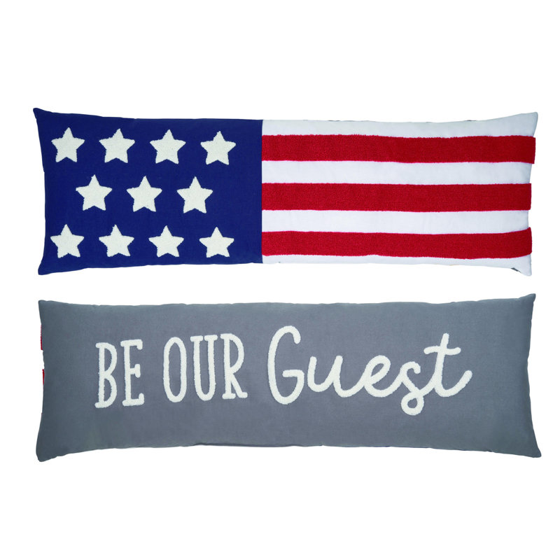 Cotton Reversible Throw Pillow